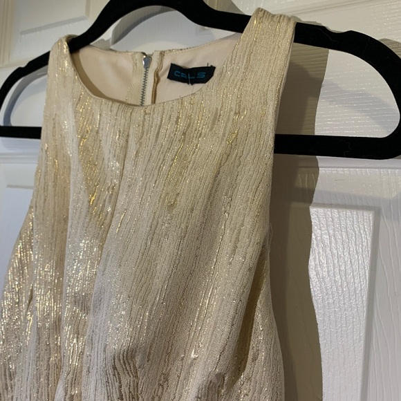 Golden shiny dress 💎🌹 size S - Picture 2 of 14